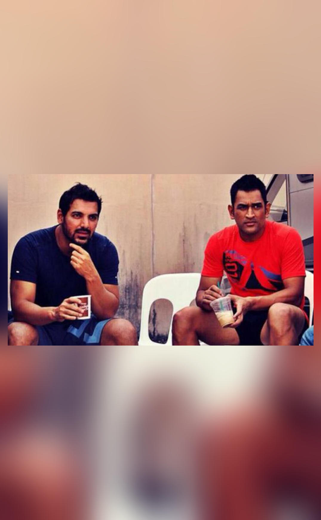 MS Dhoni and I jumped over wall to get our bikes: John Abraham - CRICPUR1075 x 1741