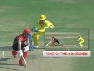 MS Dhoni stumps AB de Villiers within 0.16 second