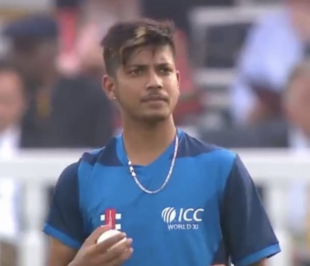 Sandeep Lamichhane 1st to make international debut for combined team