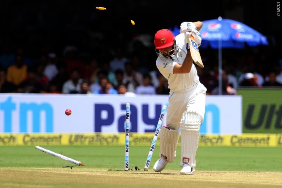 Afghanistan last just 27.5 overs in 1st innings of 1st Test #India #Afghanistan #Cricket #INDvAFG