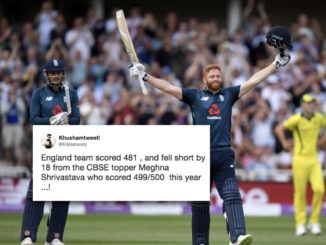 England won by an innings in an ODI match against Australia, tweets user #England #Australia #Cricket #ENGvAUS #JonnyBairstow