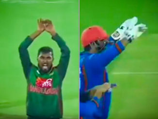 Afghanistan troll Bangladesh with 'Naagin' dance post whitewash #Afghanistan #Bangladesh #Cricket #MohammadShahzad