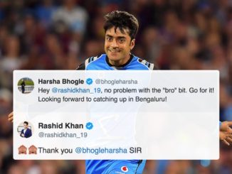 Rashid Khan calls Harsha Bhogle 'SIR' after earlier terming him as 'bro' #RashidKhan #HarshaBhogle #India #Afghanistan