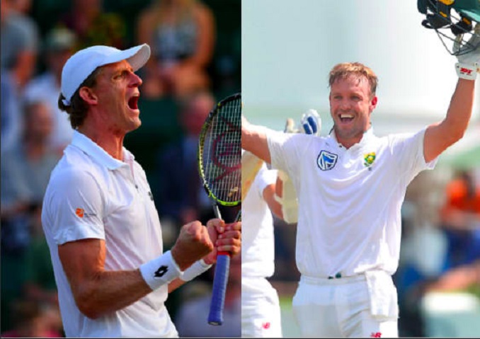Kevin Anderson who beat Roger Federer at Wimbledon once lost to AB de Villiers #Cricket #SouthAfrica #KevinAnderson #RogerFederer #ABdeVilliers #Wimbledon #Tennis