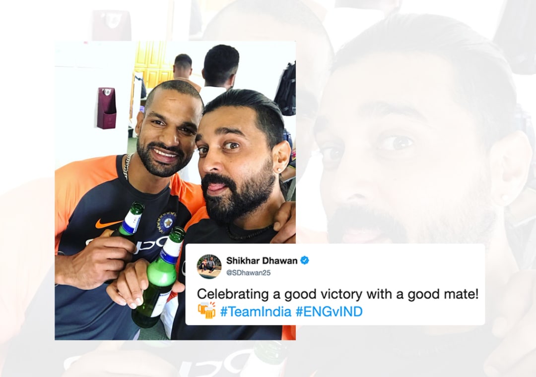 Kaun si beer: User asks Shikhar Dhawan on his photo with Murali Vijay #Cricket #India #England #INDvENG #INDvsENG #ENGvIND #ENGvsIND #ShikharDhawan #MuraliVijay