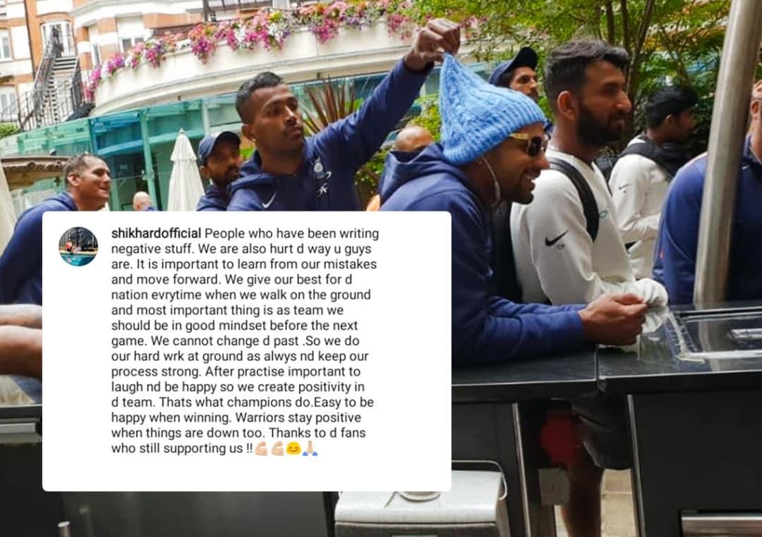Warriors stay positive: Shikhar Dhawan's reply to trolls on Instagram post #Cricket #India #England #INDvENG #INDvsENG #ENGvIND #ENGvsIND #ShikharDhawan