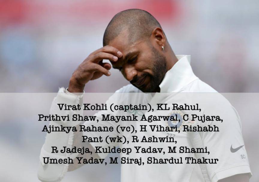 Shikhar Dhawan dropped, Mayank Agarwal gets maiden call up to Test squad #Cricket #India #ShikharDhawan #MayankAgarwal #INDvWI #INDvsWI