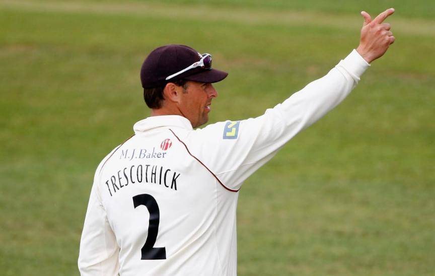 Marcus Trescothick takes all 3 catches in hat-trick #MarcusTrescothick #Cricket #England #Somerset #Nottinghamshire #CountyChampionship #County