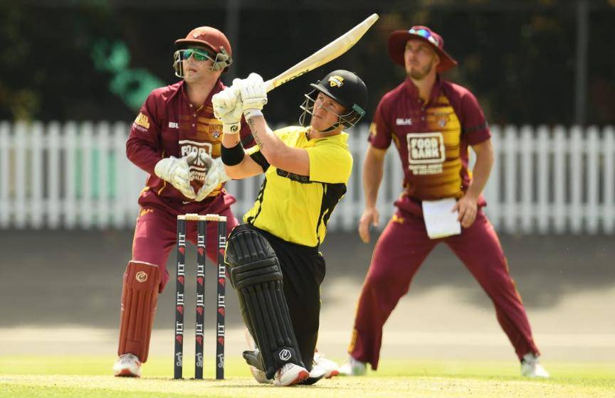 D'Arcy Short slams 23 sixes, scores 257(148) in 50-over game #DArcyShort #Cricket #Australia #WesternAustralia #Queensland 