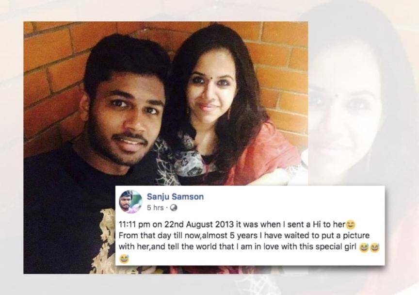 Waited 5 years to post picture with her: Sanju Samson reveals fiancée #Cricket #India #SanjuSamson #RR #RajasthanRoyals #IPL #IPL2019