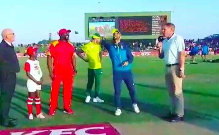 Faf du Plessis brings teammate JP Duminy as specialist coin tosser #Cricket #SouthAfrica #Zimbabwe #FafduPlessis #JPDuminy #SAvZIM #ZIMvSA #SAvsZIM #ZIMvsSA