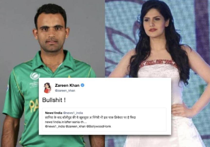 Bullshit: Zareen Khan on rumours of dating Pakistan cricketer Fakhar Zaman #Cricket #India #Pakistan #INDvPAK #INDvsPAK #PAKvIND #PAKvsIND #ZareenKhan #FakharZaman #Bollywood
