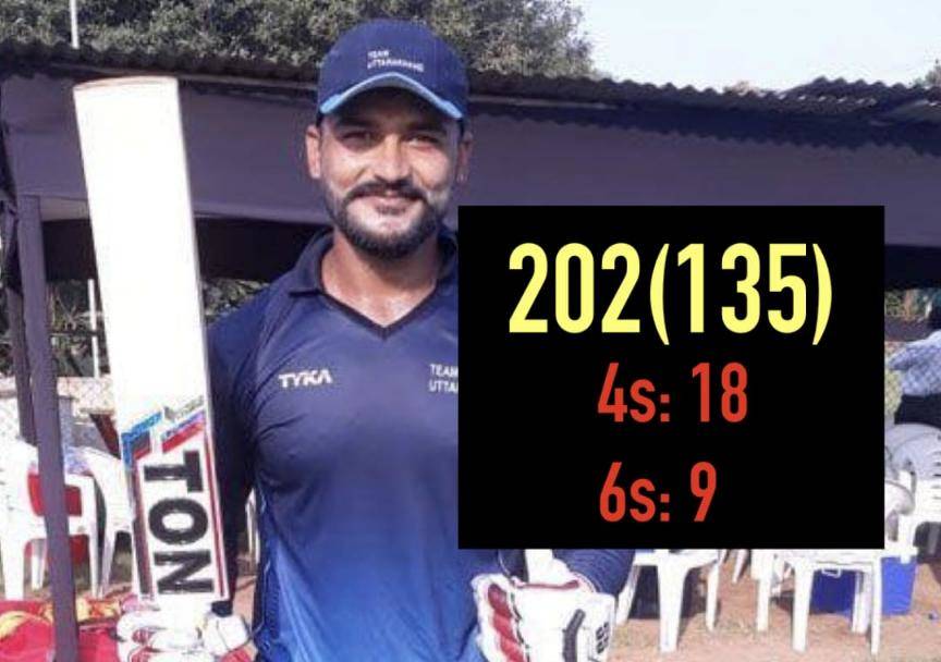 Uttarakhand's Karanveer Kaushal slams first ever double ton in Vijay Hazare Trophy #Cricket #India #Uttarakhand #KaranveerKaushal #VijayHazareTrophy #Sikkim