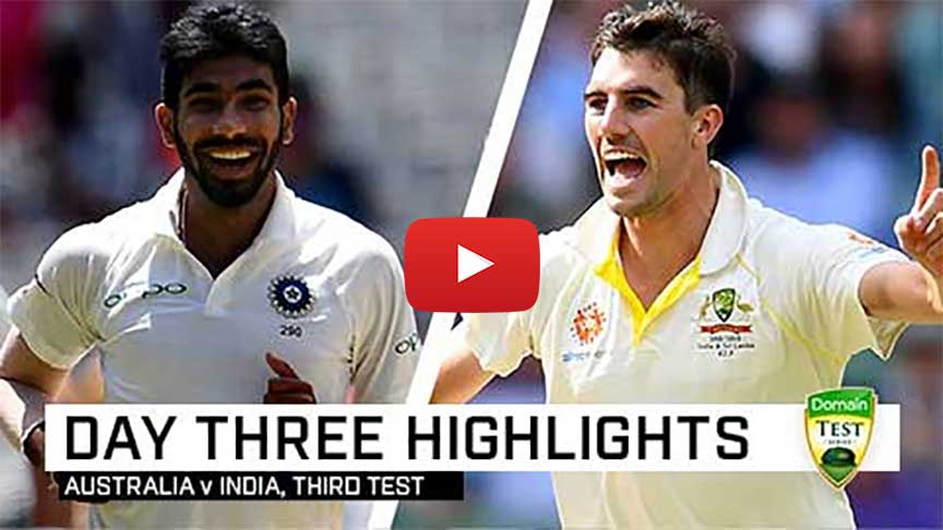 India vs Australia 3rd Test Day 3 Highlights 2018 #Cricket #India #Australia #INDvAUS #AUSvIND #INDvsAUS #AUSvsIND #ViratKohli #TimPaine #RishabhPant #JaspritBumrah #PatCummins