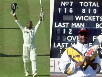 Brian Lara only cricketer to score 500 runs in an innings