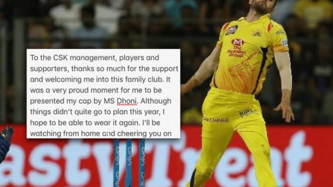 CSK pacer leaves IPL after conceding 49 runs in only match