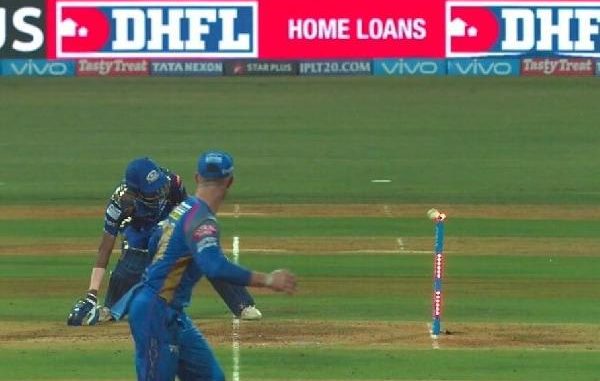 Hardik Pandya run-out Mumbai Indians MI IPL 2018 Indian Premier League Cricket Batting Bowling Fielding Wickets Century