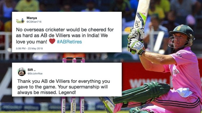 Superman hangs his cape, tweets user as AB de Villiers retires