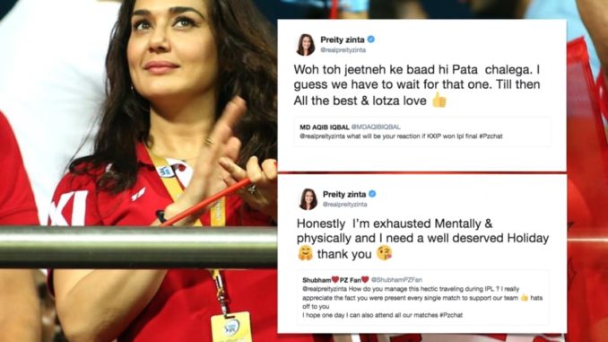 Virat Kohli is awesome, says KXIP owner Preity Zinta Kings XI Punjab KXIP IPL 2018 Indian Premier League