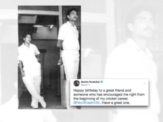 Sachin Tendulkar shares throwback picture on Ravi Shastri's birthday Indian Cricket Team Coach Cricket Batting Bowling Wife