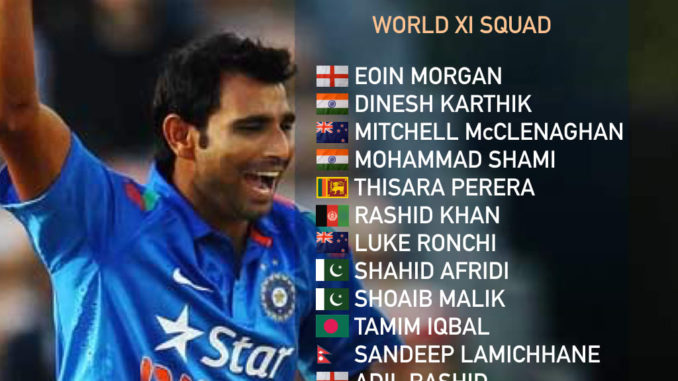 Mohammad Shami to play for World XI, replaces Hardik Pandya Windies vs World XI T20I Delhi Daredevils DD IPL 2018 Wife Pics