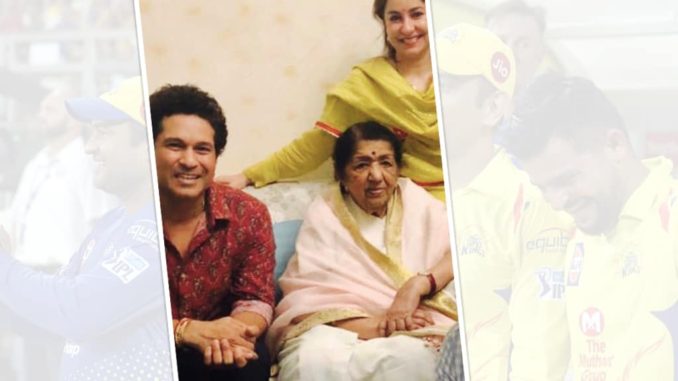 Watching IPL final 2018 with Lata Didi at her place special: Sachin Tendulkar Lata Mangeshkar CSK vs SRH Chennai Super Kings