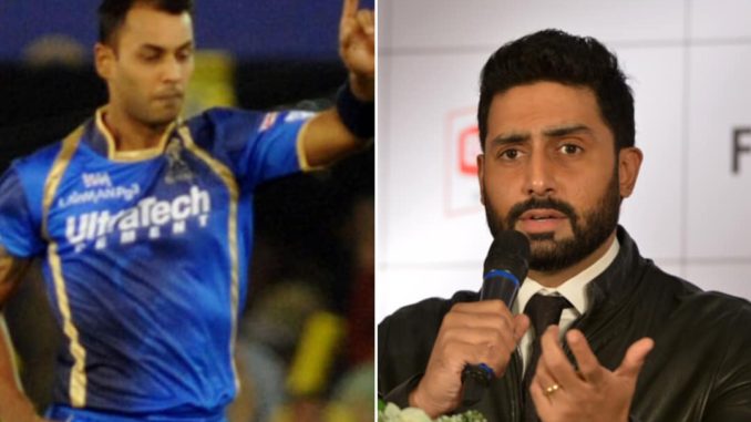 Abhishek Bachchan slams troll over comparison to RR's Stuart Binny Rajasthan Royals IPL 2018 Indian Premier Mayanti Langer