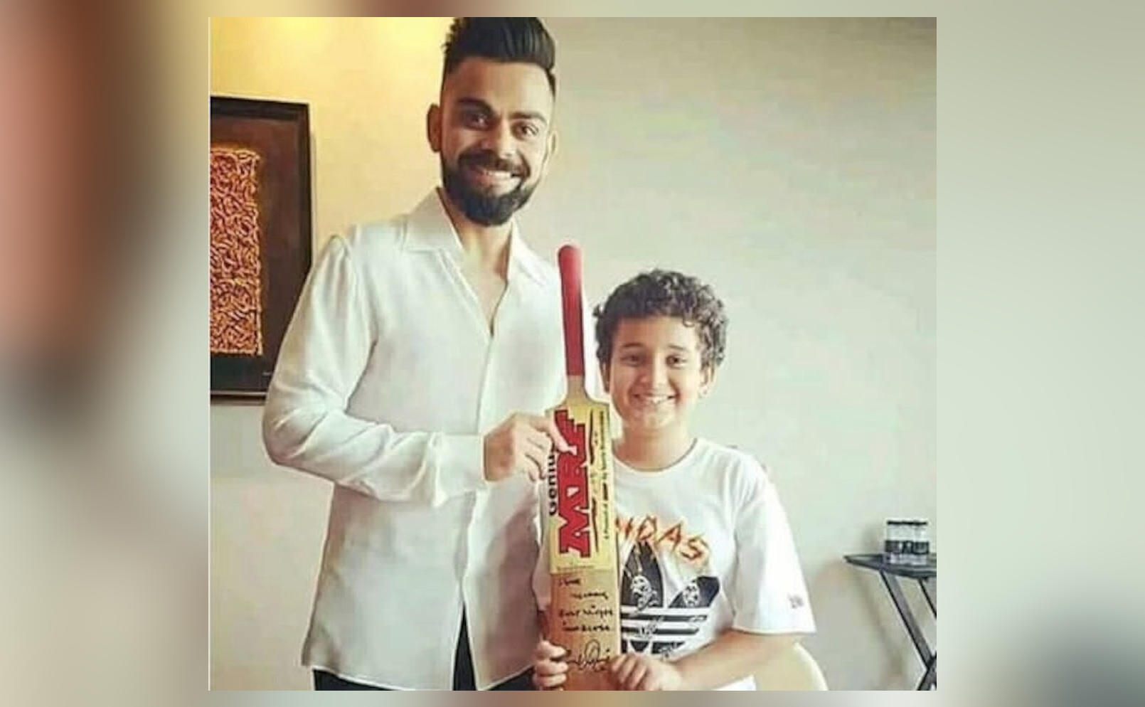 Virat Kohli gifts signed bat to Sonu Nigam's cricketer son Neevan