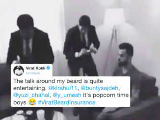 It's popcorn time, tweets Virat Kohli on 'beard insurance' rumours #ViratKohli #India #Cricket #Sports