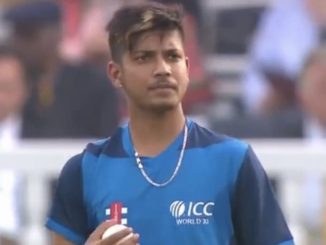 Sandeep Lamichhane 1st to make international debut for combined team