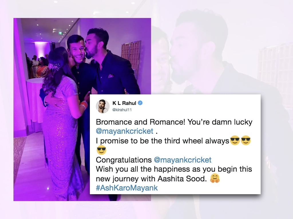 Will be 3rd wheel always: KL Rahul on picture with Mayank Agarwal and Aashita Sood #KLRahul #MayankAgarwal #AashitaSood #Cricket