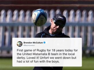 Brendon McCullum returns to rugby after a gap of 18 years #BrendonMcCullum