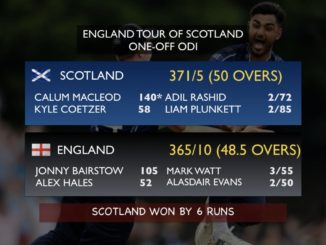 13th-ranked Scotland score 371, beat no. 1 ranked ODI Team England by 6 runs #England #Scotland #Cricket #SCOvENG