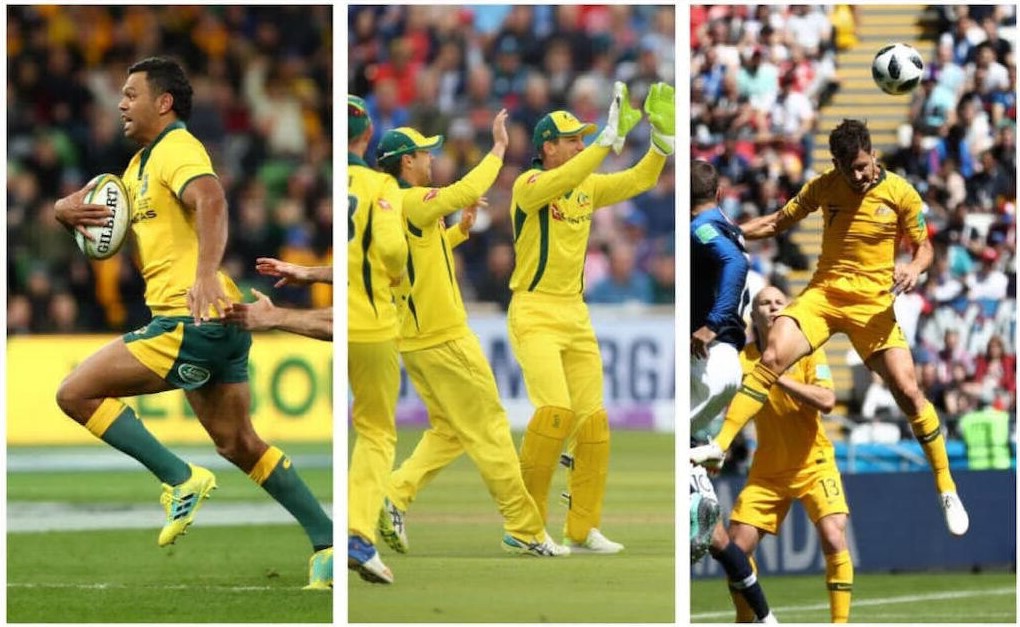 Australia kicked-off rugby, cricket, FIFA World Cup match at the same time #Australia #Rugby #Cricket #Football #WorldCup