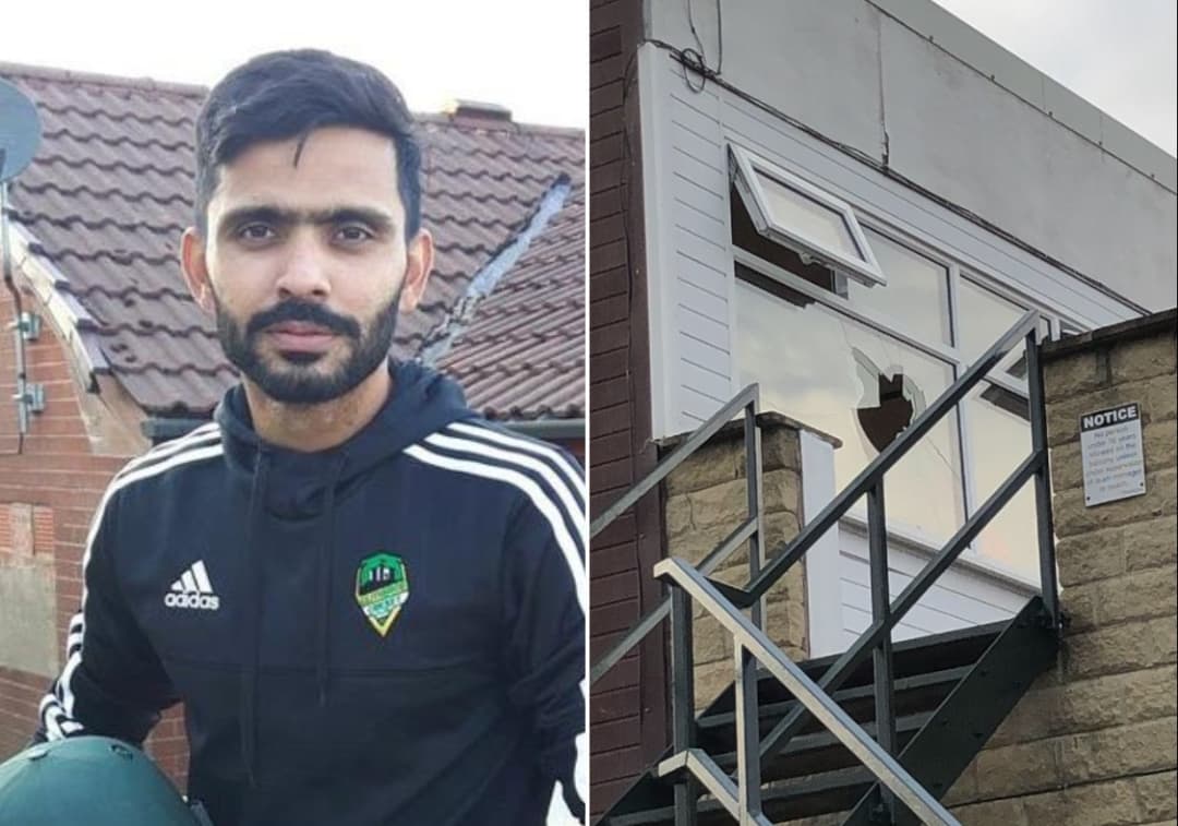 Pakistani batsman Fawad Alam breaks window on being given 'timed out