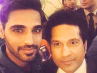 Kept staring at Sachin Tendulkar when I first saw him: Bhuvneshwar Kumar #SachinTendulkar #BhuvneshwarKumar #Cricket #India