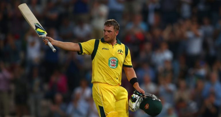 Aaron Finch hit 6 for each landmark in his then T20I record innings of ...